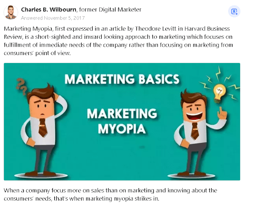 marketing myopia examples